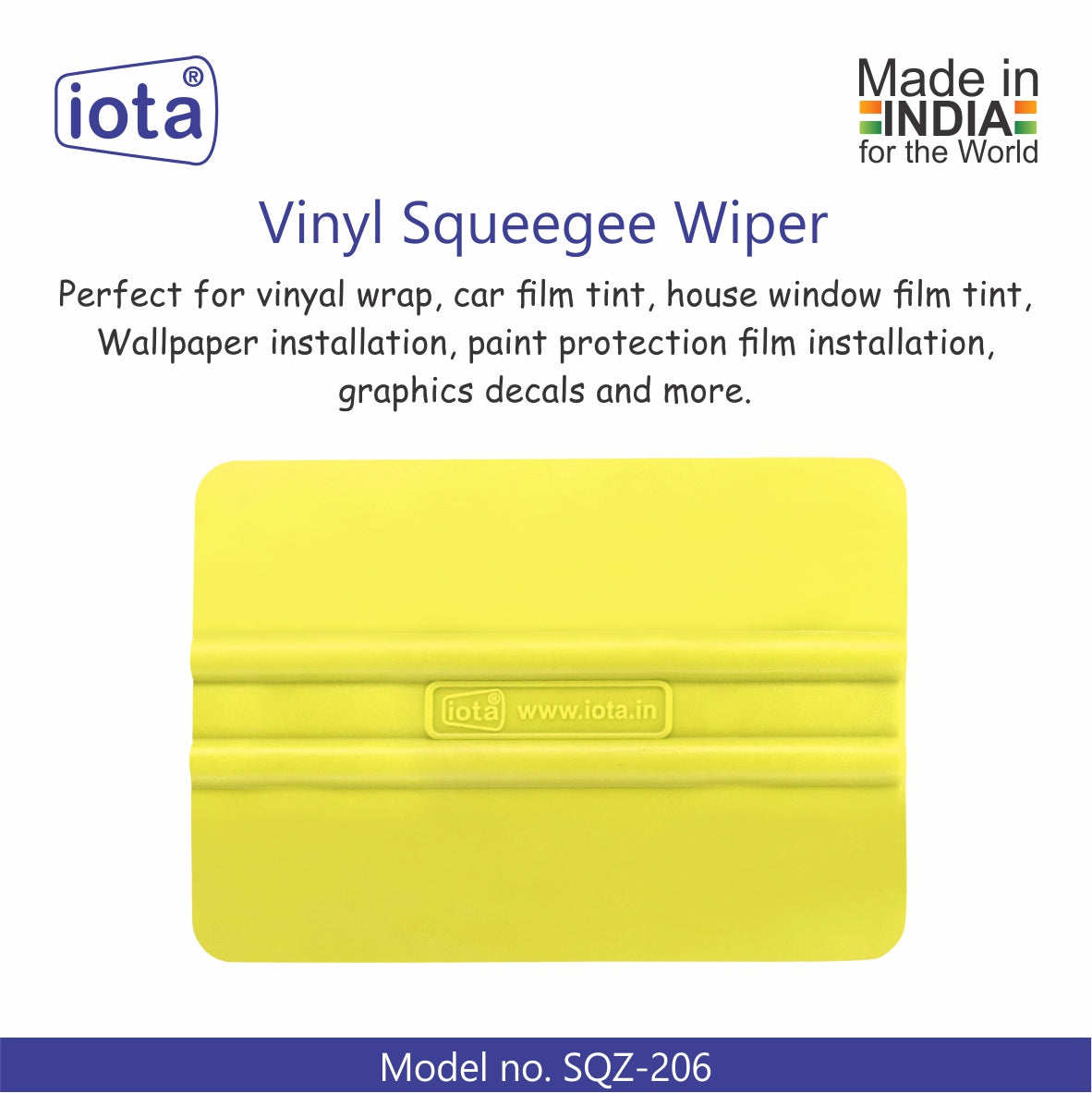iota SQZ206 Squeegee for Car, Vehicle, Window Tint Tool IOTA