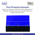 iota Squeegee SQZ205 Decal Wrap Applicator For Car, Vehicle, Window Tint Tool IOTA