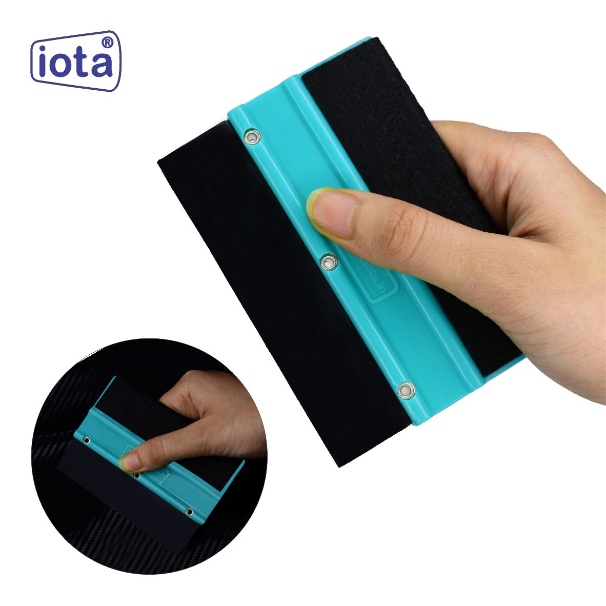 iota Squeegee SQZ205M Double Edge Plastic 2in1 for Car Window Tinting Film Fitting Tool IOTA
