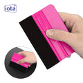 iota Squeegee SQZ206M 4 Inch Felt Edge Decal Squeegee for Car, Vehicle, Window Tint Tool IOTA