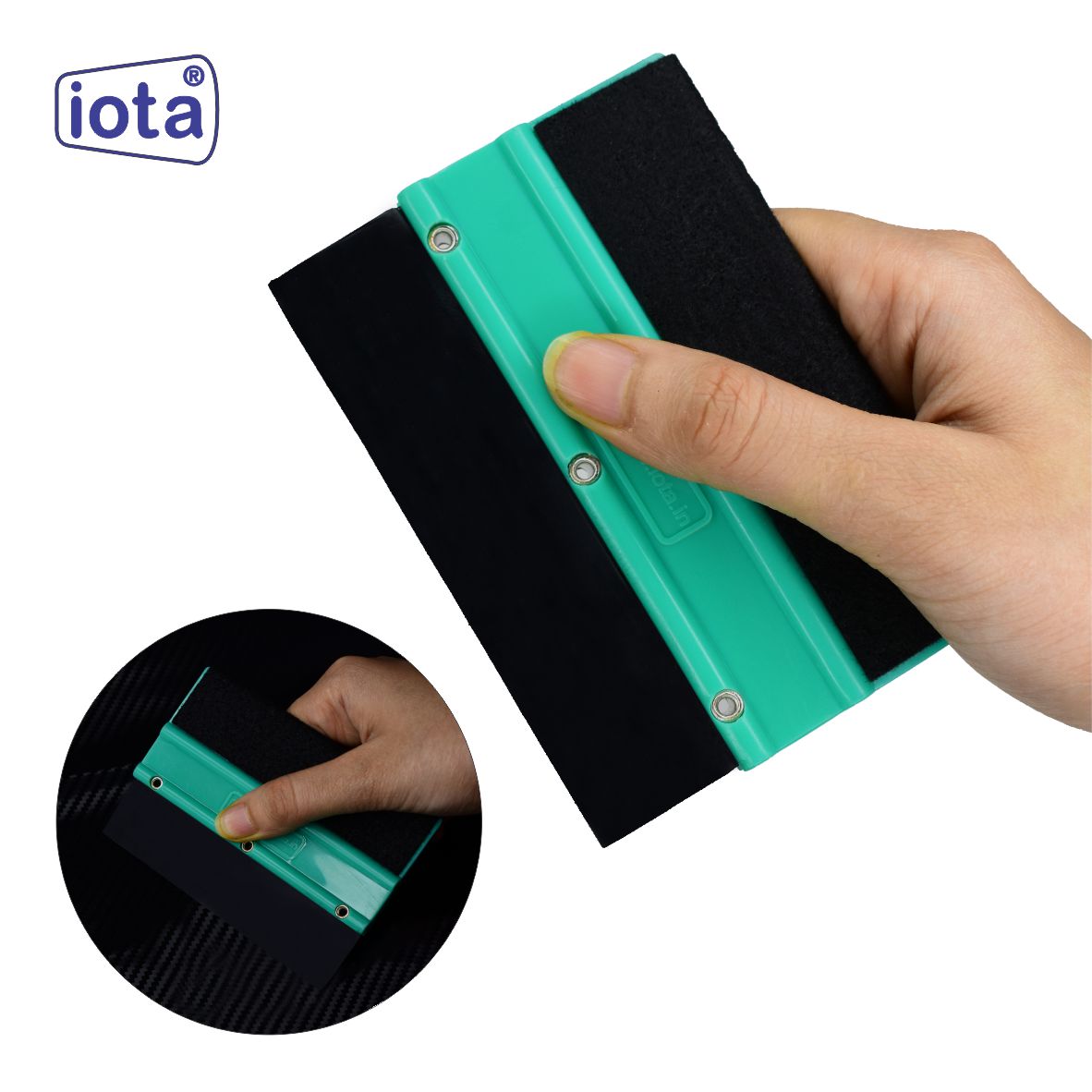 iota Squeegee SQZ205M Double Edge Plastic 2in1 for Car Window Tinting Film Fitting Tool IOTA