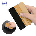 iota Squeegee SQZ206M 4 Inch Felt Edge Decal Squeegee for Car, Vehicle, Window Tint Tool IOTA