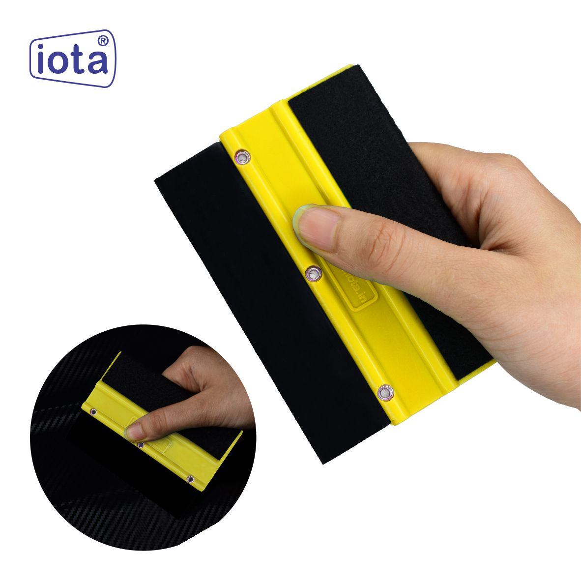 iota Squeegee SQZ205M Double Edge Plastic 2in1 for Car Window Tinting Film Fitting Tool IOTA