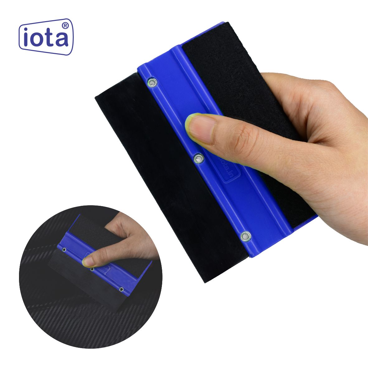 iota Squeegee SQZ205M Double Edge Plastic 2in1 for Car Window Tinting Film Fitting Tool IOTA