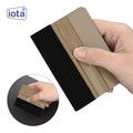 iota Squeegee SQZ206M 4 Inch Felt Edge Decal Squeegee for Car, Vehicle, Window Tint Tool IOTA