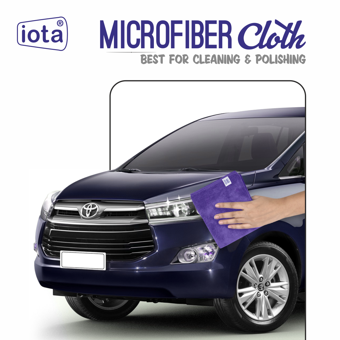 Microfiber Cloth 450GSM 60x40cm For Automotive (Pack Of-6) IOTA