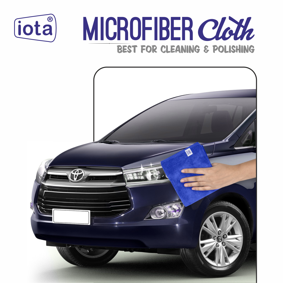iota Microfiber Cloth 450GSM 60x40cm For Automotive (Pack Of-2) IOTA