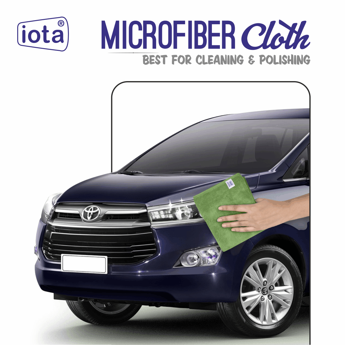 Microfiber Cloth 450GSM 60x40cm For Automotive (Pack Of-6) IOTA
