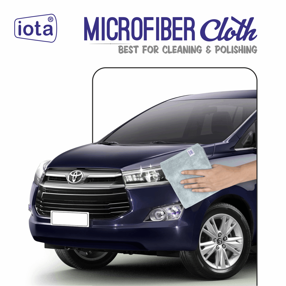 iota Microfiber Cloth 450GSM 40x40cm For Automotive (Pack Of-2) IOTA