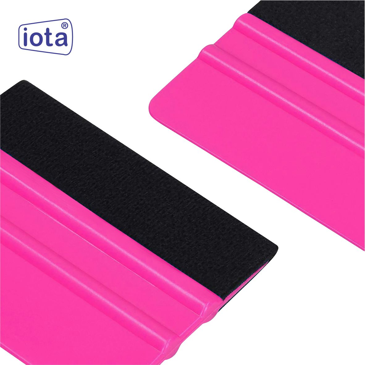 iota Squeegee SQZ206M 4 Inch Felt Edge Decal Squeegee for Car, Vehicle, Window Tint Tool IOTA