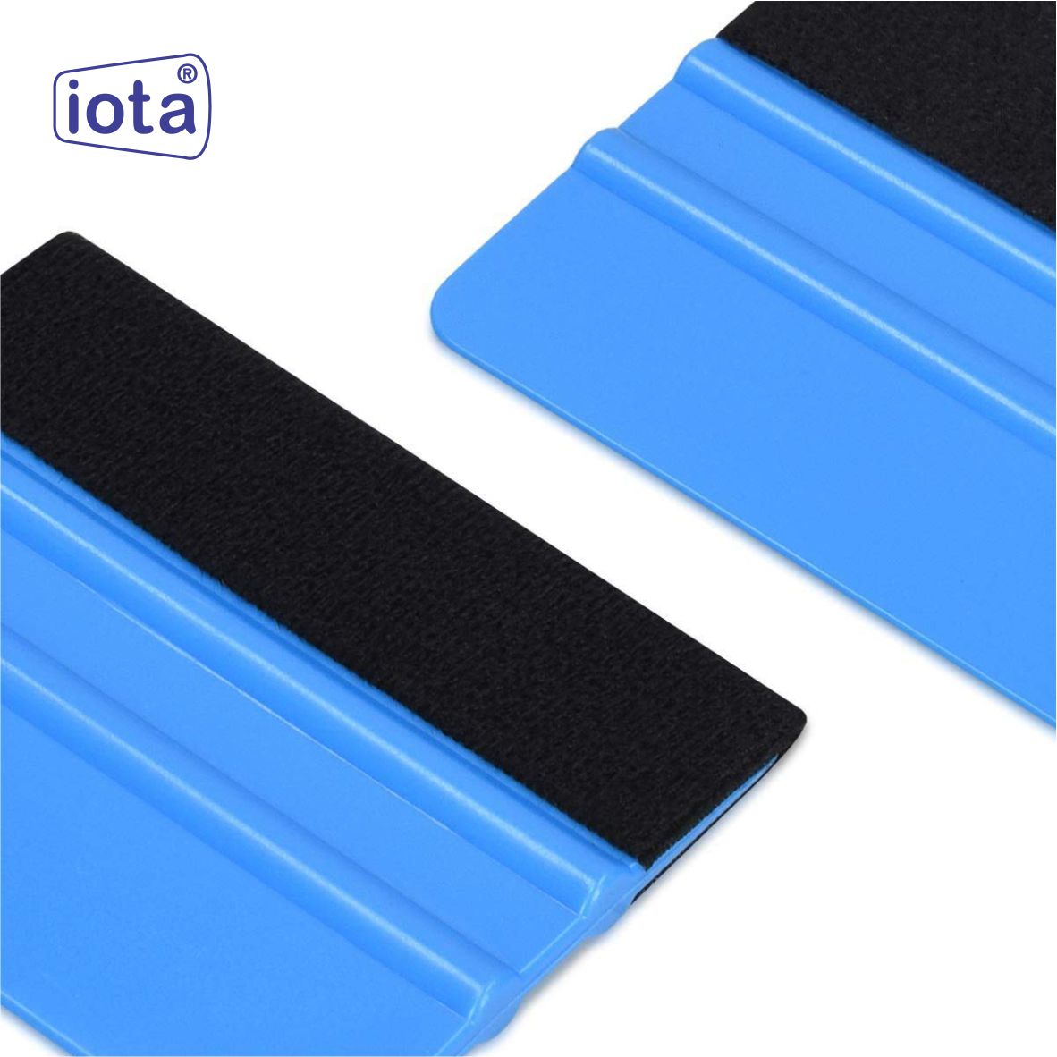 iota Squeegee SQZ206M 4 Inch Felt Edge Decal Squeegee for Car, Vehicle, Window Tint Tool IOTA