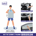iota Microfiber Cloth 450GSM 40x40cm For Automotive (Pack Of-2) IOTA
