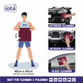 iota Microfiber Cloth 450GSM 40x40cm For Automotive (Pack Of-2) IOTA