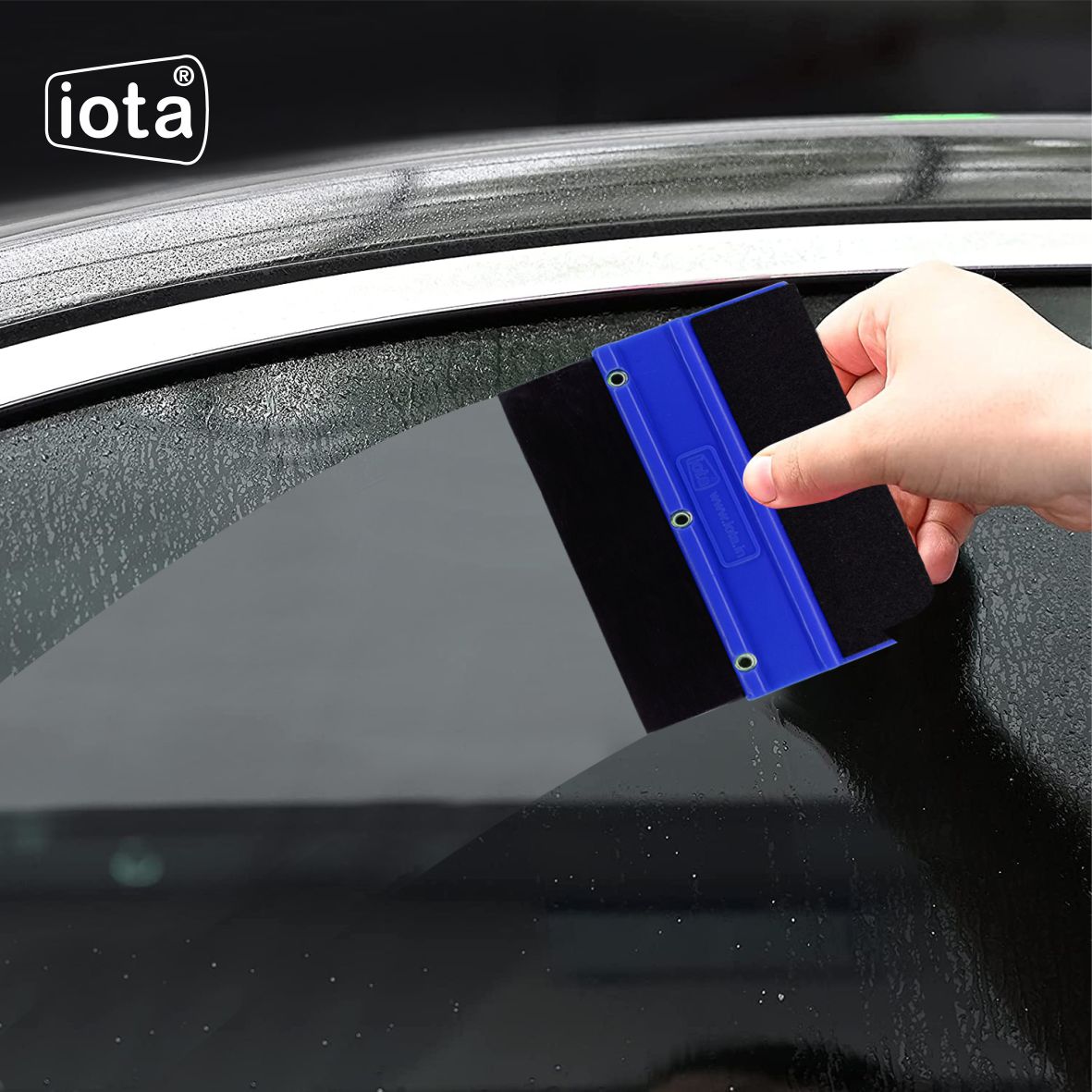 iota Squeegee SQZ205M Double Edge Plastic 2in1 for Car Window Tinting Film Fitting Tool IOTA