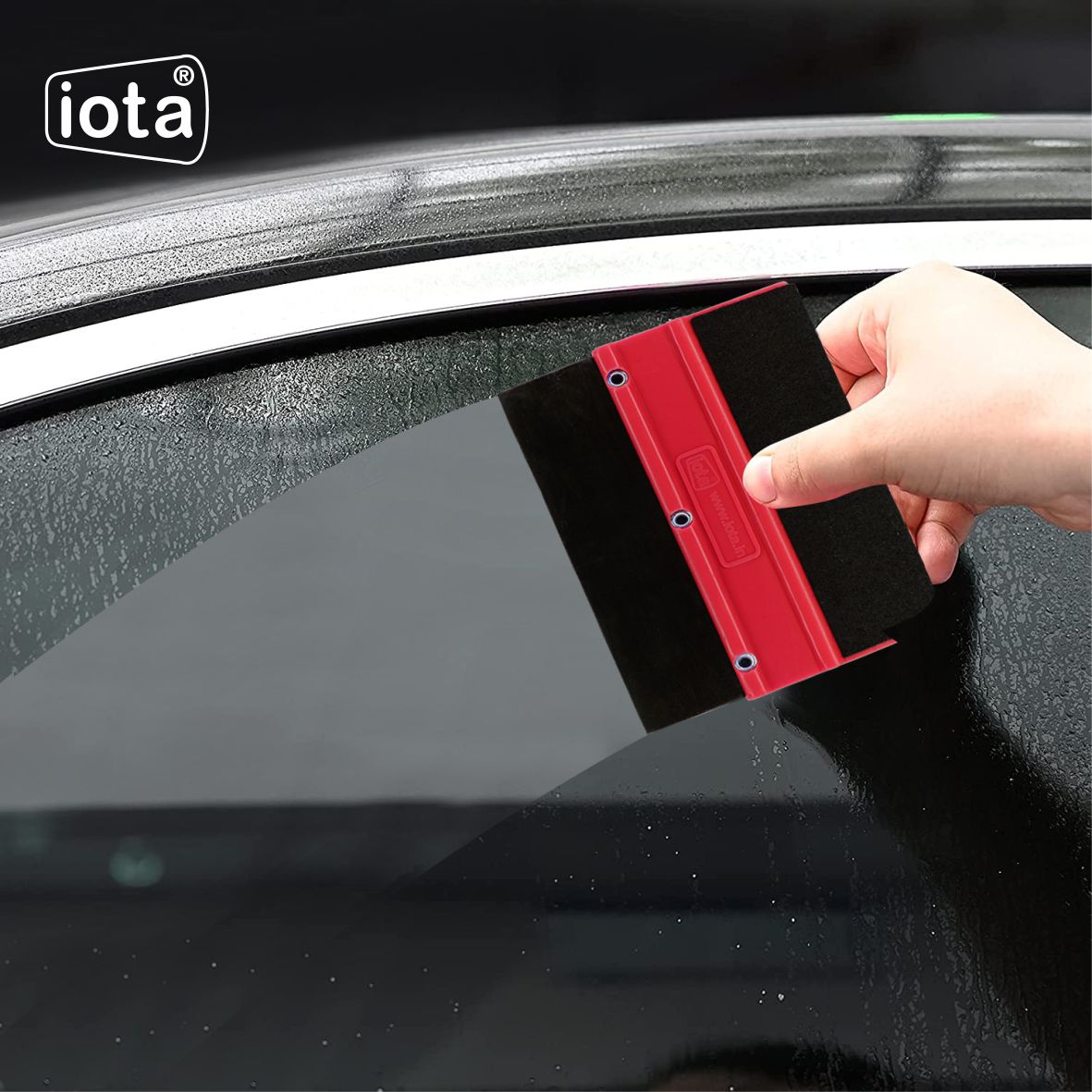 iota Squeegee SQZ205M Double Edge Plastic 2in1 for Car Window Tinting Film Fitting Tool IOTA