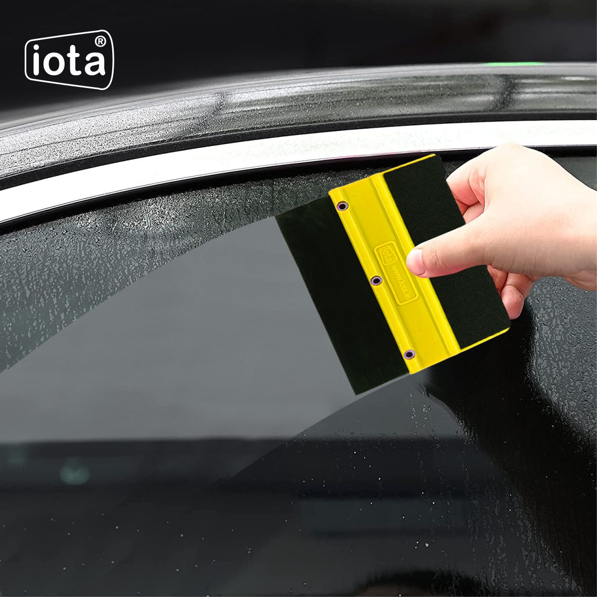iota Squeegee SQZ205M Double Edge Plastic 2in1 for Car Window Tinting Film Fitting Tool IOTA