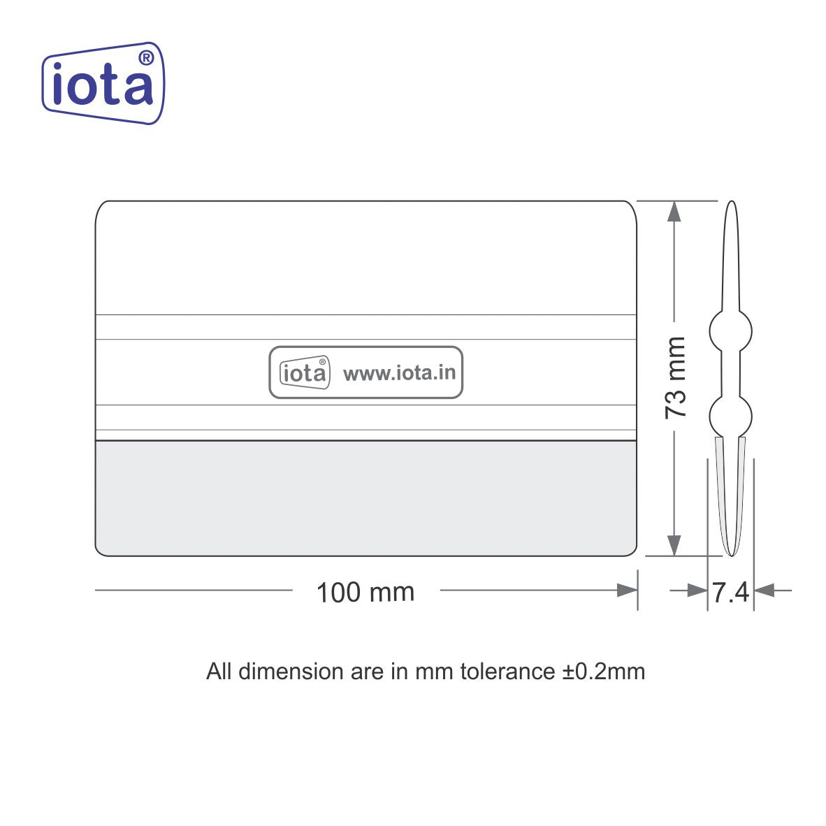 iota SQZ206 Squeegee for Car, Vehicle, Window Tint Tool IOTA