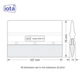 iota Squeegee SQZ205 Decal Wrap Applicator For Car, Vehicle, Window Tint Tool IOTA