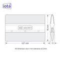 iota Squeegee SQZ205M Double Edge Plastic 2in1 for Car Window Tinting Film Fitting Tool IOTA