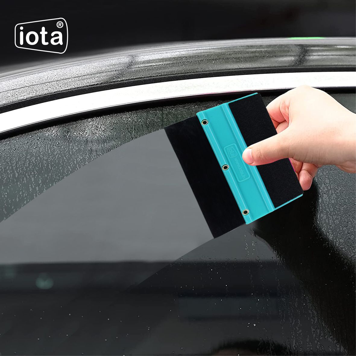 iota Squeegee SQZ205M Double Edge Plastic 2in1 for Car Window Tinting Film Fitting Tool IOTA