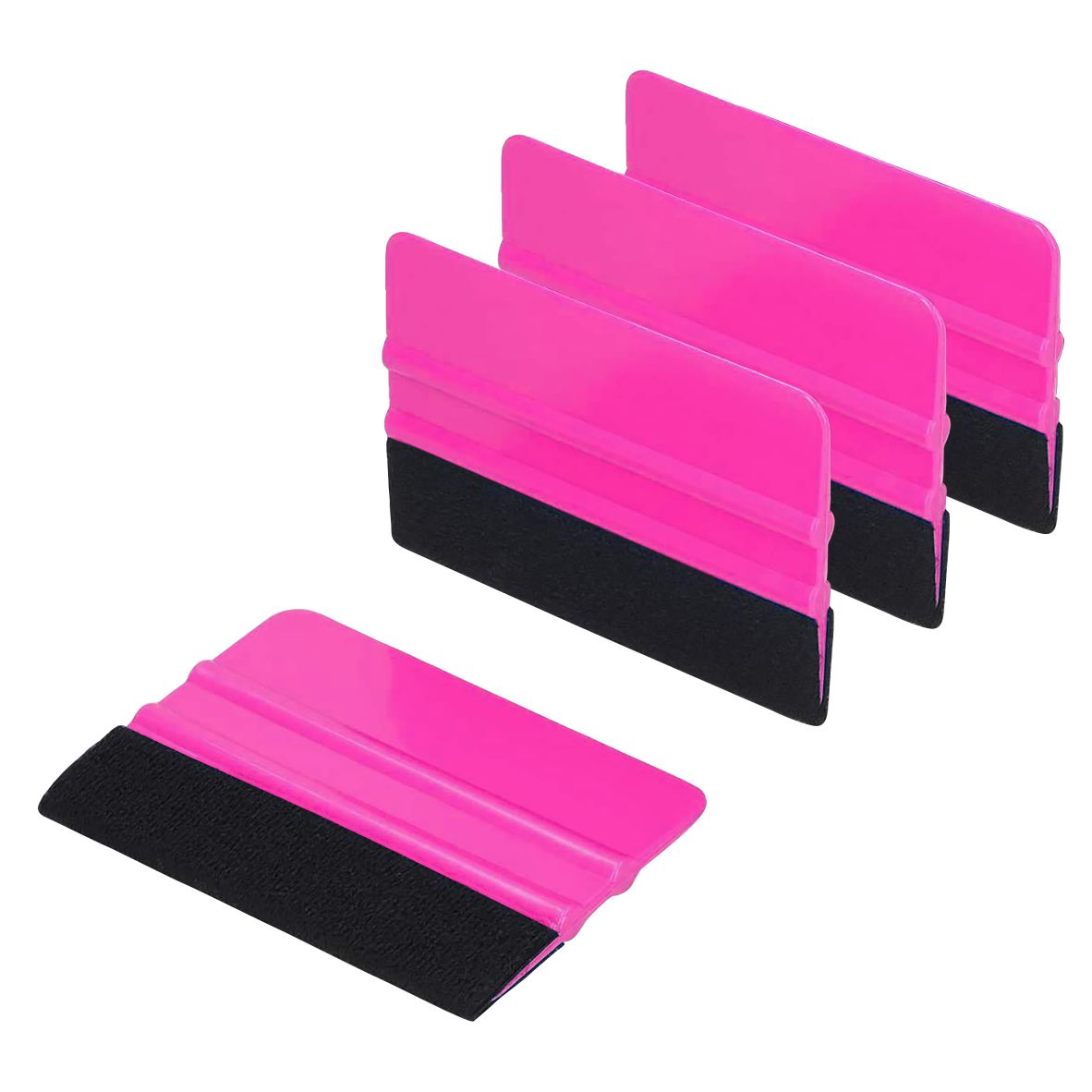 iota Squeegee SQZ206M 4 Inch Felt Edge Decal Squeegee for Car, Vehicle, Window Tint Tool IOTA