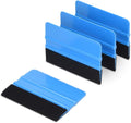iota Squeegee SQZ206M 4 Inch Felt Edge Decal Squeegee for Car, Vehicle, Window Tint Tool IOTA