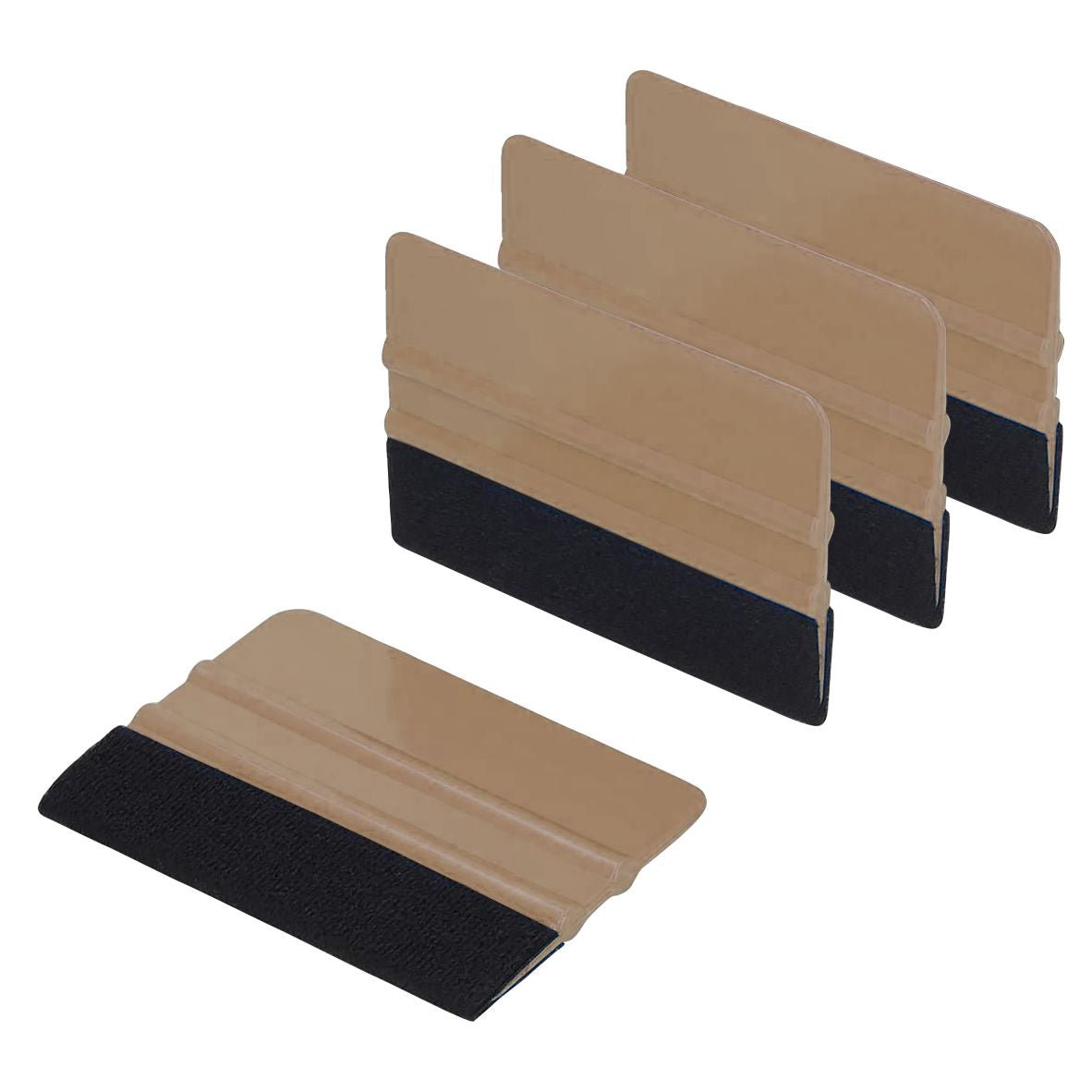 iota Squeegee SQZ206M 4 Inch Felt Edge Decal Squeegee for Car, Vehicle, Window Tint Tool IOTA