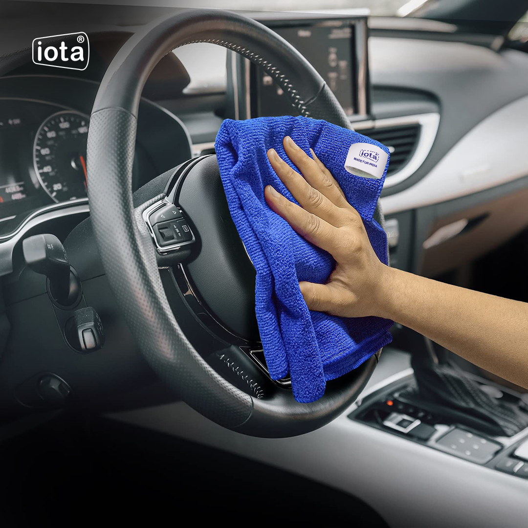 iota Microfiber Cloth 350GSM 40x40cm For Automotive (Pack of-8) IOTA