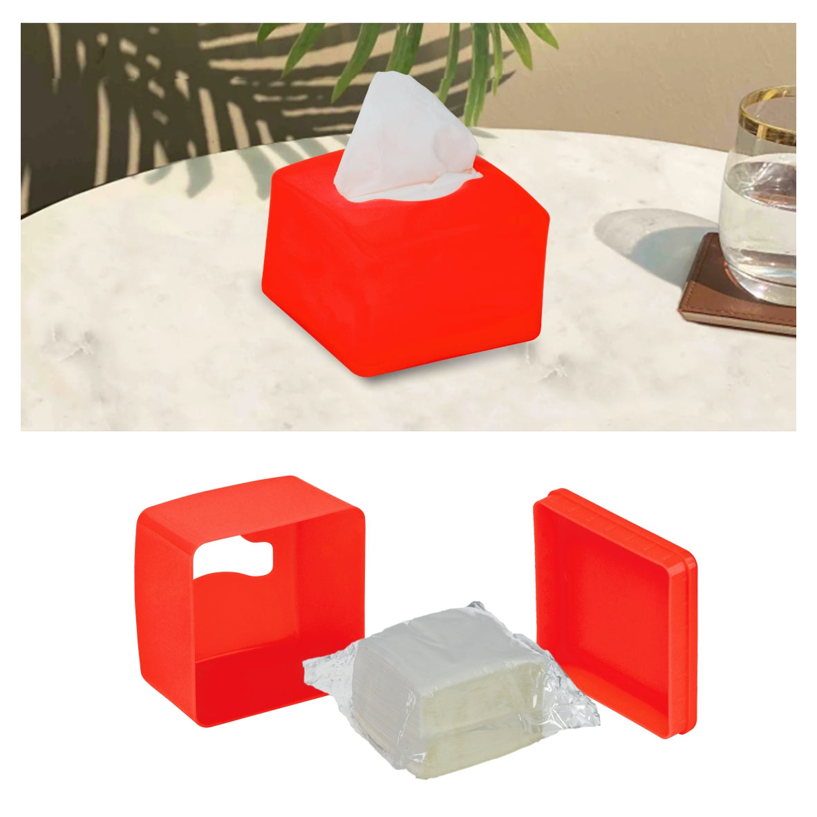 iota Tissue Dispenser Box Including 2 Ply | 200 Pulls | 200 Sheets 100% Natural and Eco-friendly