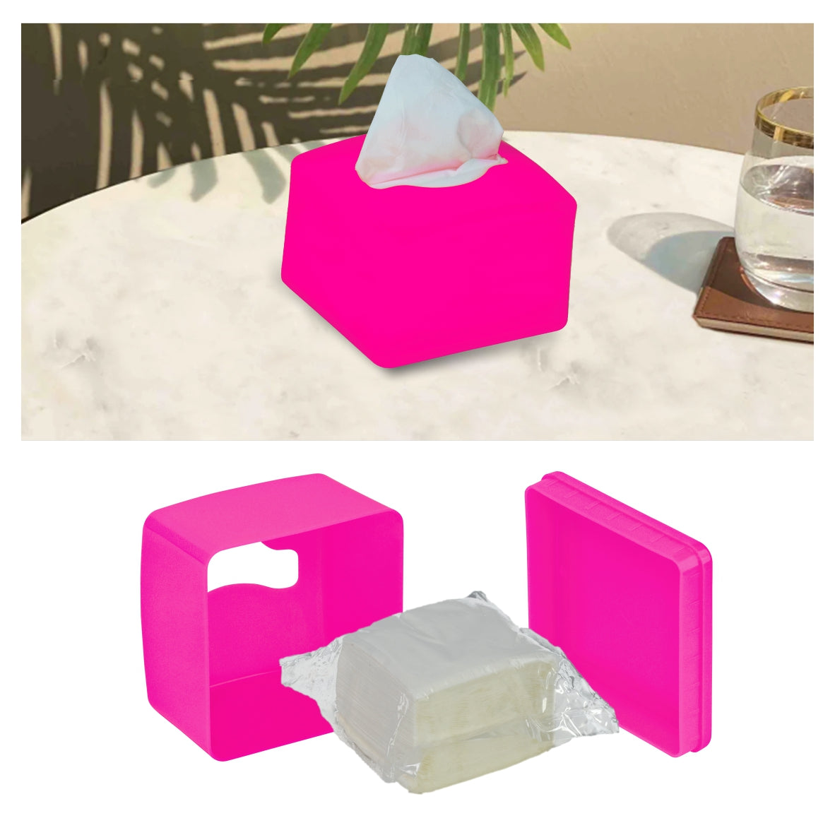iota Tissue Dispenser Box Including 2 Ply | 200 Pulls | 200 Sheets 100% Natural and Eco-friendly IOTA