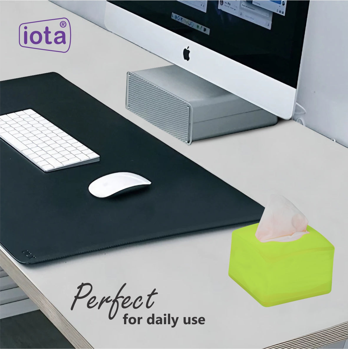 iota Tissue Dispenser Box Including 2 Ply | 200 Pulls | 200 Sheets 100% Natural and Eco-friendly IOTA