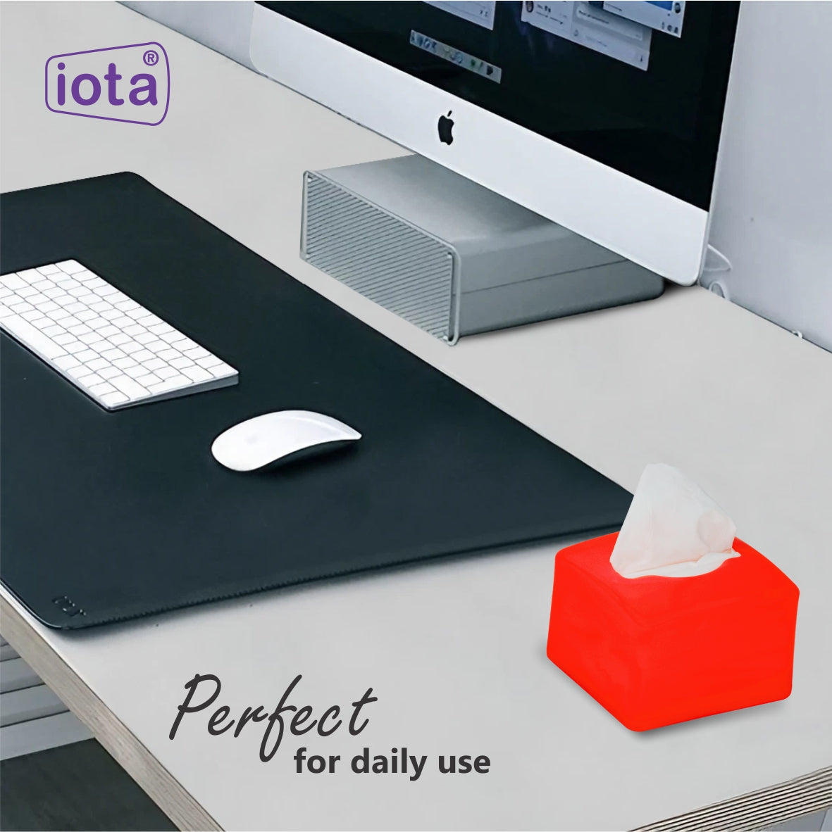 iota Tissue Dispenser Box Including 2 Ply | 200 Pulls | 200 Sheets 100% Natural and Eco-friendly IOTA