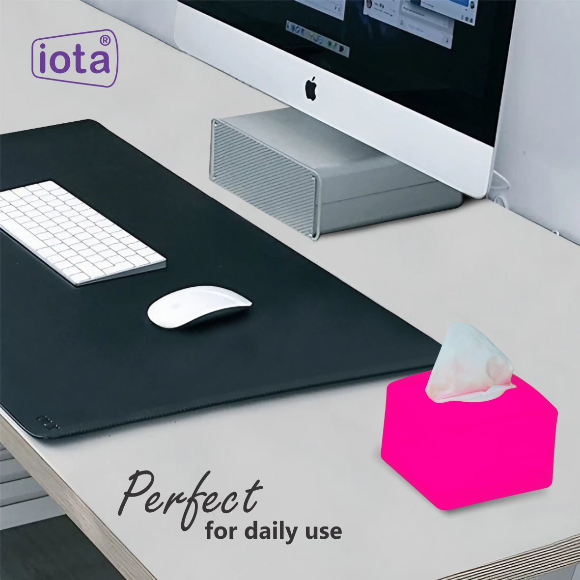 iota Tissue Dispenser Box Including 2 Ply | 200 Pulls | 200 Sheets 100% Natural and Eco-friendly IOTA