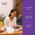 iota Tissue Dispenser Mini Box Including 2 Ply | 200 Pulls | 200 Sheets 100% Natural and Eco-friendly (Automotive) IOTA