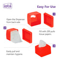iota Tissue Dispenser Box Including 2 Ply | 200 Pulls | 200 Sheets 100% Natural and Eco-friendly IOTA
