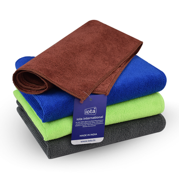 iota Microfiber Cloth 350GSM 40x40cm For Automotive (Multicolor)