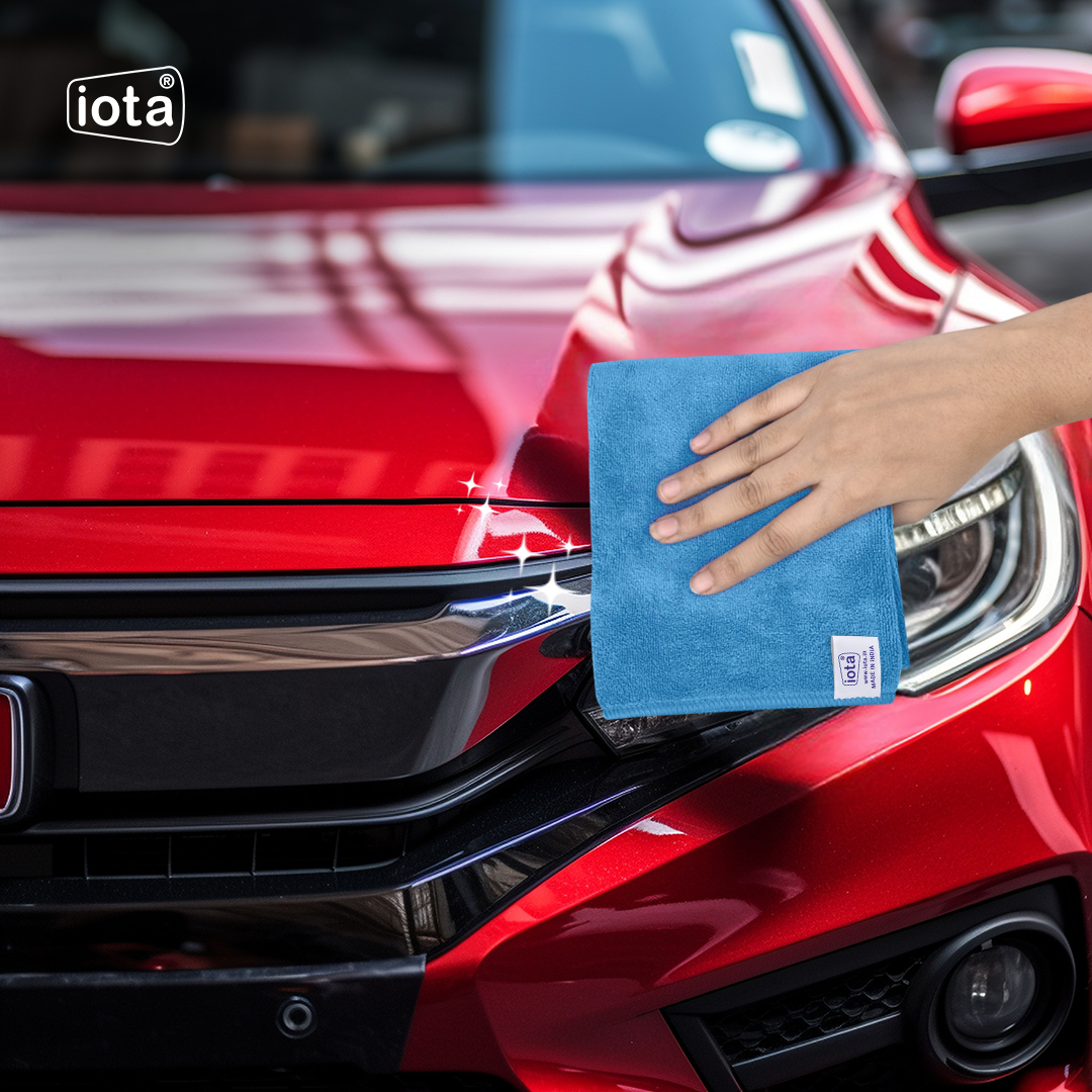 iota Microfiber Cloth 350GSM 60x40cm For Automotive (Pack of-8) IOTA