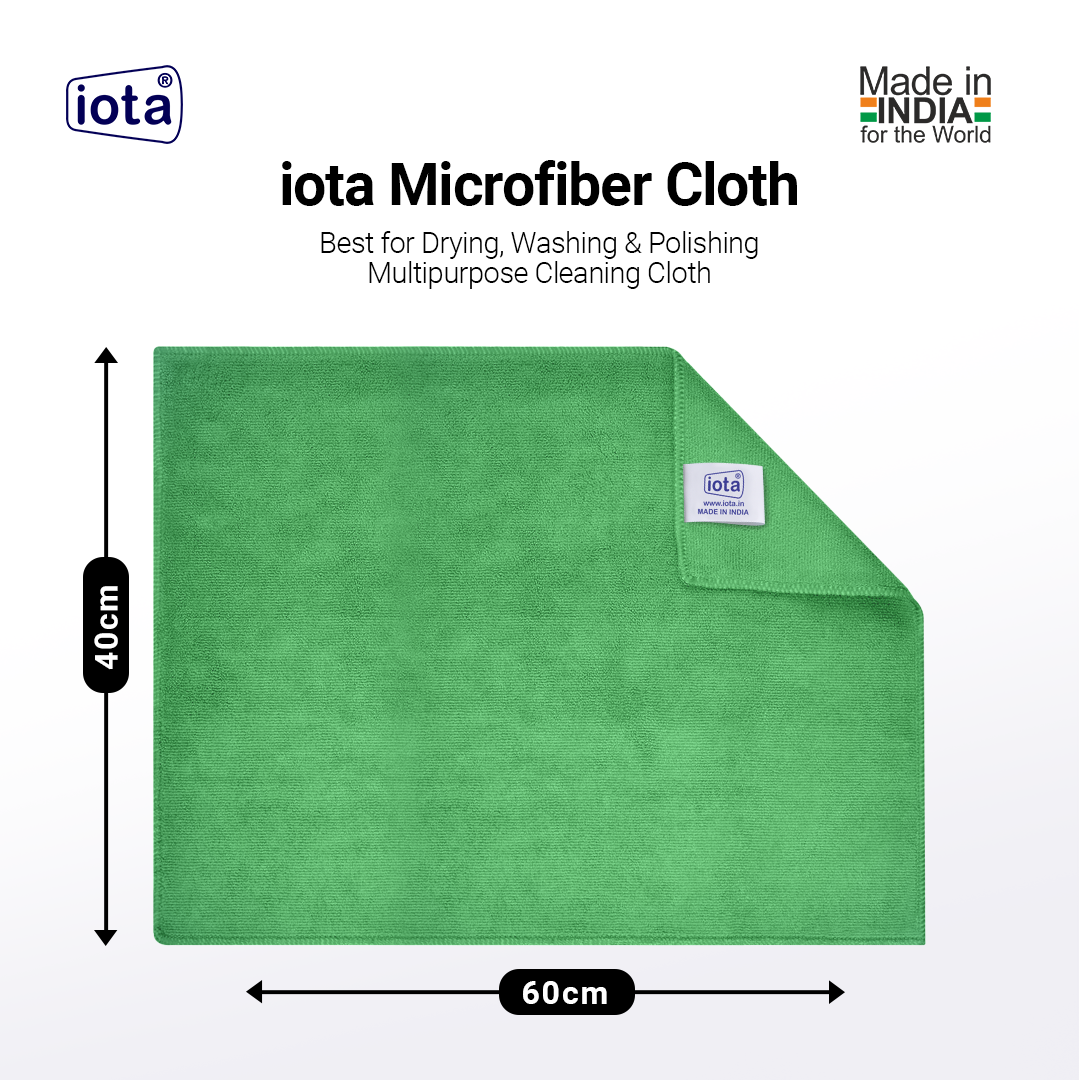 iota Microfiber Cloth 350GSM 60x40cm For Automotive (Pack of-8) IOTA