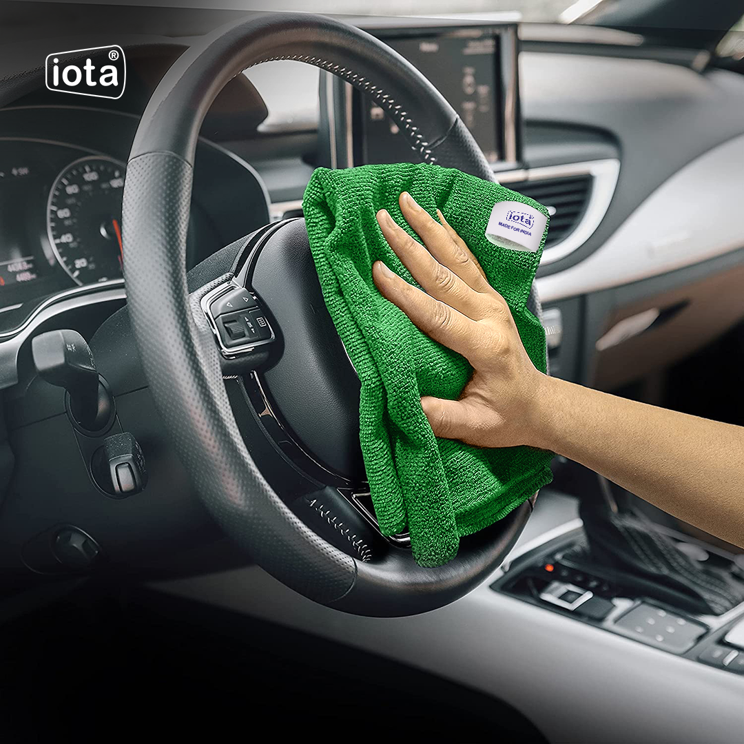 iota Microfiber Cloth 350GSM 60x40cm For Automotive (Pack of-8) IOTA