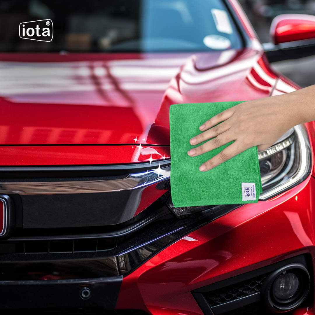 iota Microfiber Cloth 350GSM 60x40cm For Automotive (Pack of-8) IOTA