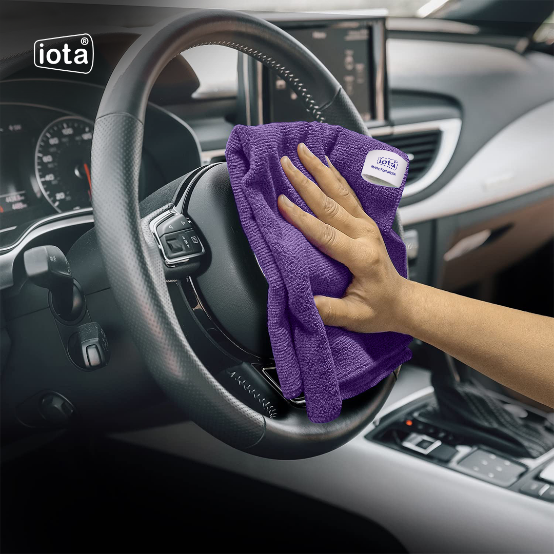 iota Microfiber Cloth 350GSM 60x40cm For Automotive (Pack of-8) IOTA