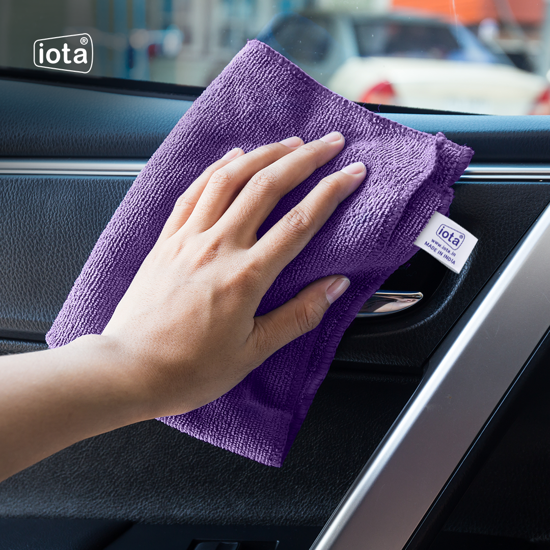 iota Microfiber Cloth 350GSM 60x40cm For Automotive (Pack of-8) IOTA