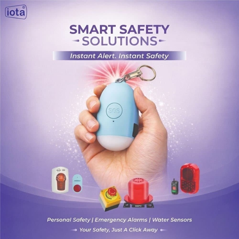 iota Personal Safety Alarm — 120dB SOS Keychain