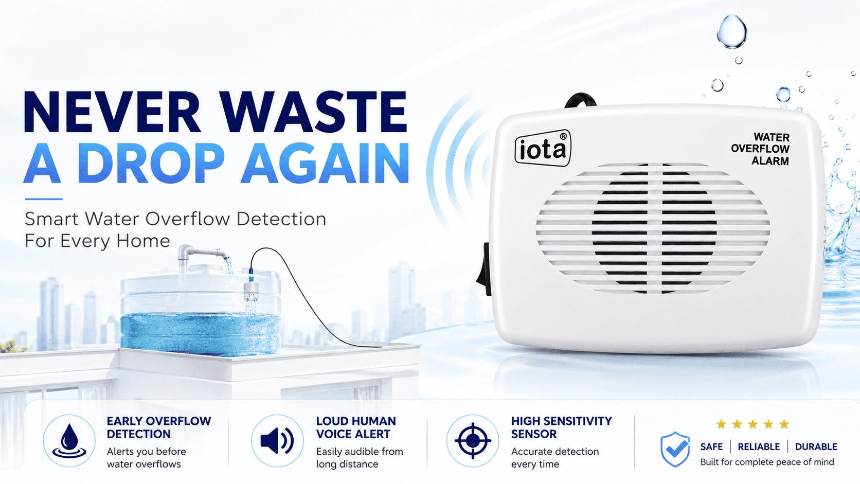 Water Overflow Alarm — banner 1