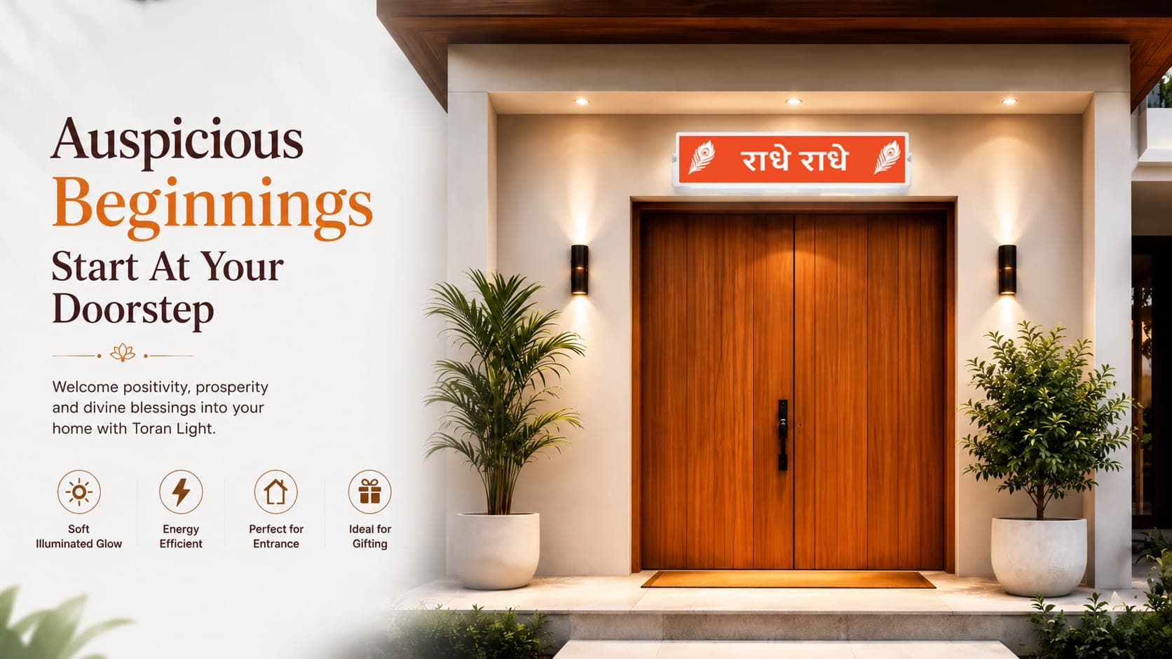 Toran Light — राधे राधे — banner 3