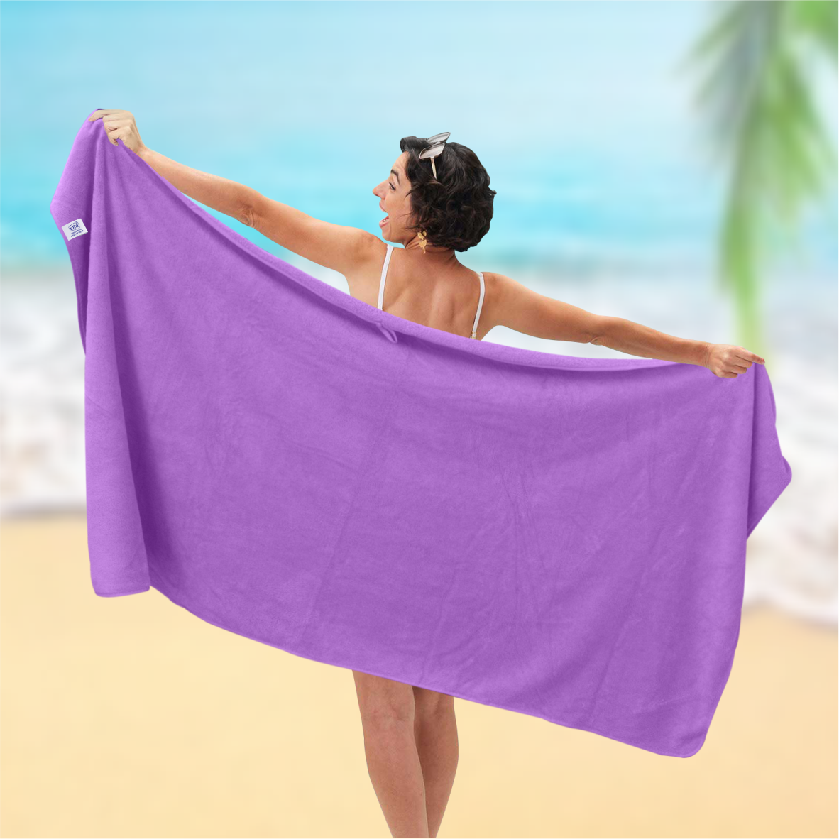 iota Microfiber Ultra Soft Beach Towel & Bath Towel 90X180CM 500GSM IOTA