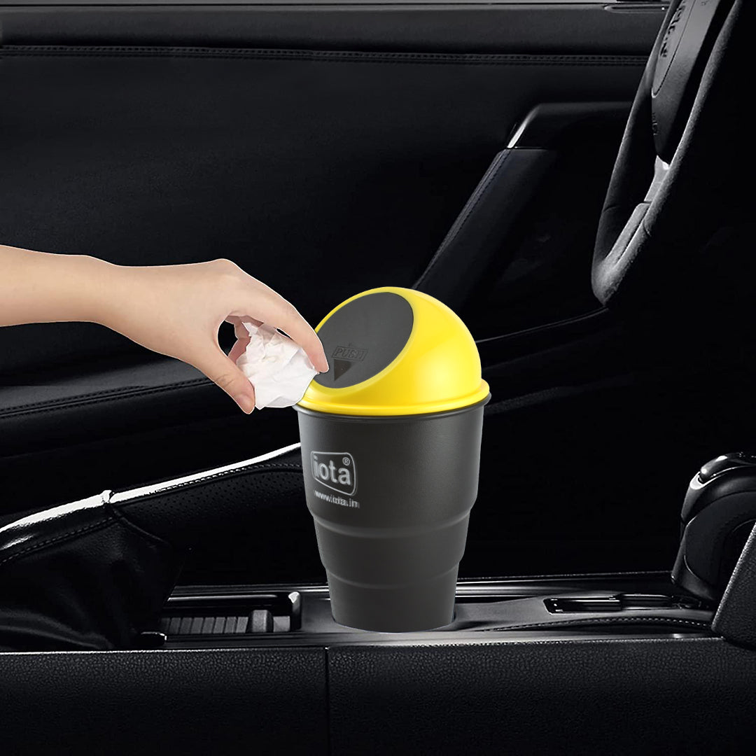 iota Car Dust Bin mini, Can Holder Dustbin for Universal for All Car Models