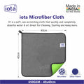 Microfiber Cloth 650GSM 40x40cm For Automotive (Pack Of-4) IOTA
