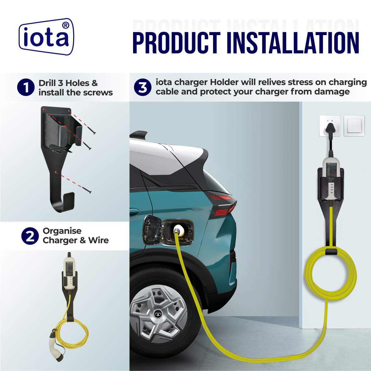 Tata Punch EV Charger Holder