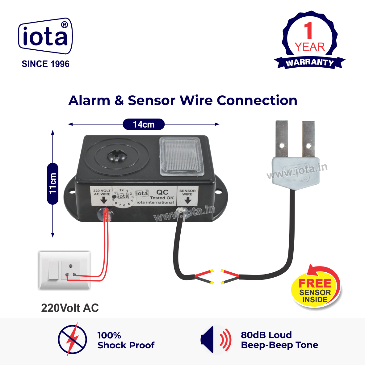 iota H2 KIT Water Overflow Alarm IOTA